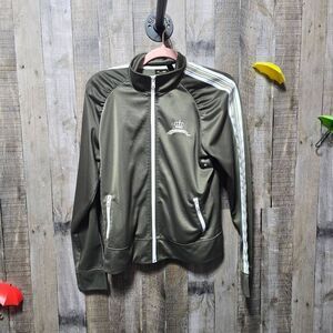 Hurley Vintage Y2K Green Embroidered Track Jacket